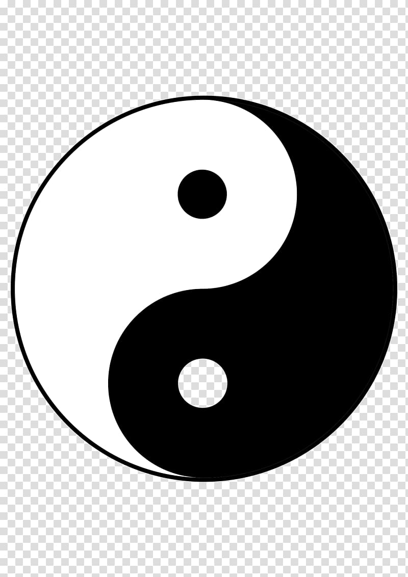 Yin and yang Taijitu Symbol, symbol transparent background PNG clipart