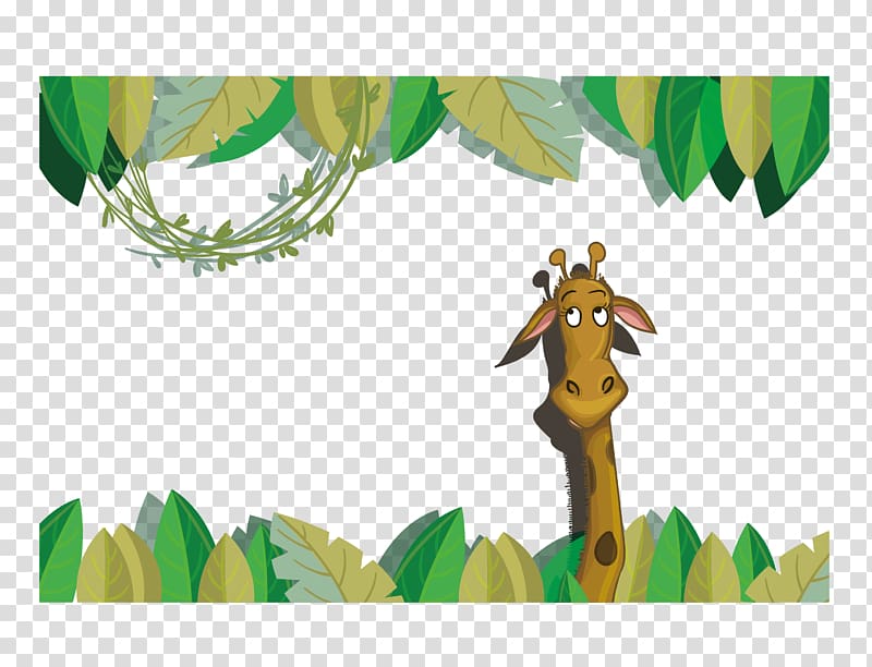 Giraffe Cartoon, Giraffe transparent background PNG clipart