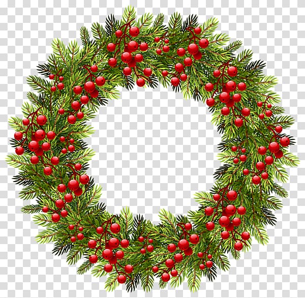 Wreath Christmas decoration , garland frame transparent background PNG clipart
