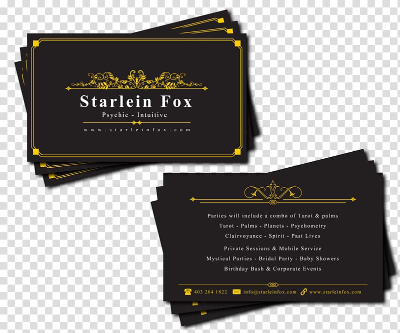 Business Card Design Business Cards Psychic Visiting card, business card designs transparent background PNG clipart