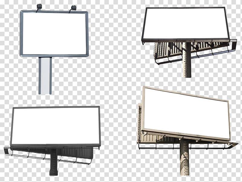 Billboard Drawing Advertising Illustration, Artillery billboard collection transparent background PNG clipart