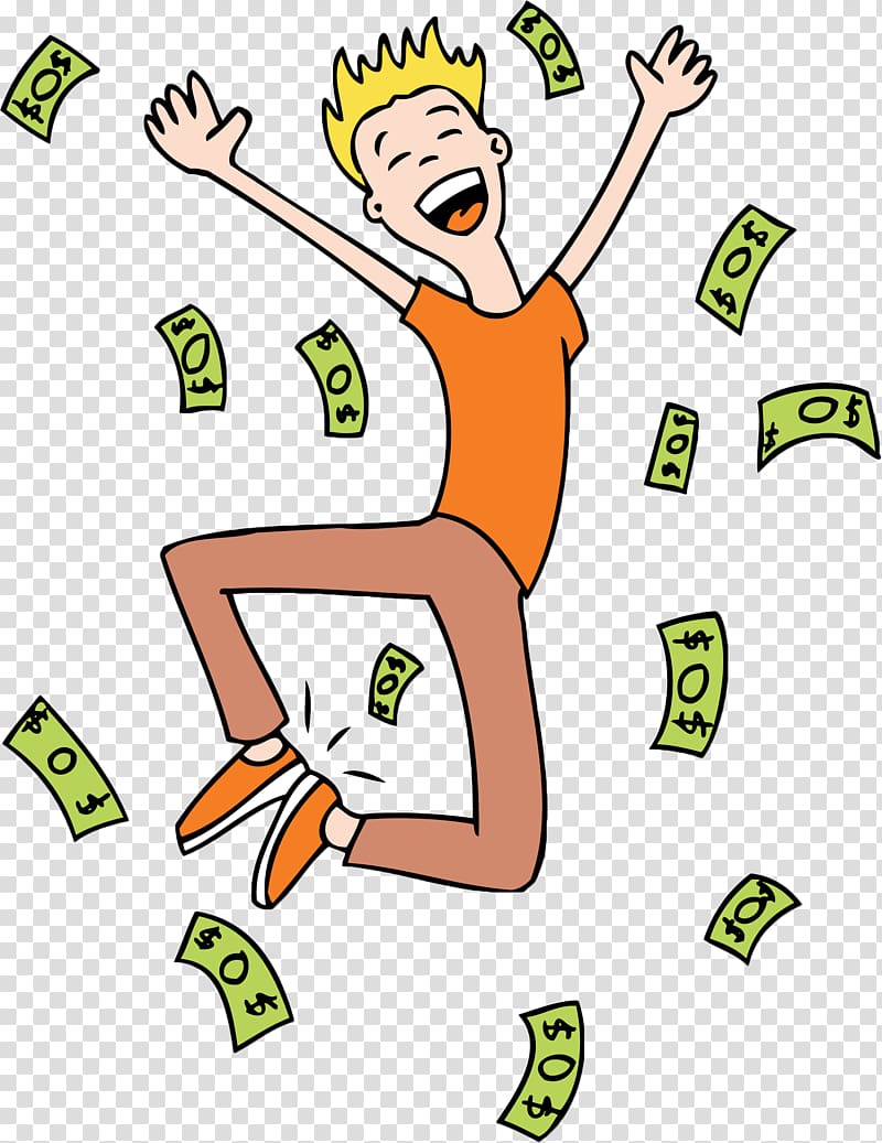 , Happy cartoon sack money man transparent background PNG clipart