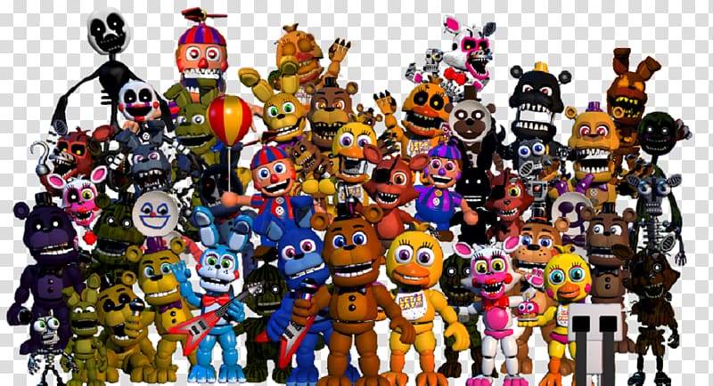 Five Nights at Freddy\'s 4 FNaF World Five Nights at Freddy\'s 3 Five Nights at Freddy\'s 2 Five Nights at Freddy\'s: The Silver Eyes, animatronic five nights at freddy\'s transparent background PNG clipart