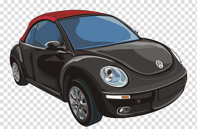 Volkswagen New Beetle Volkswagen Beetle Mid-size car Window, car transparent background PNG clipart