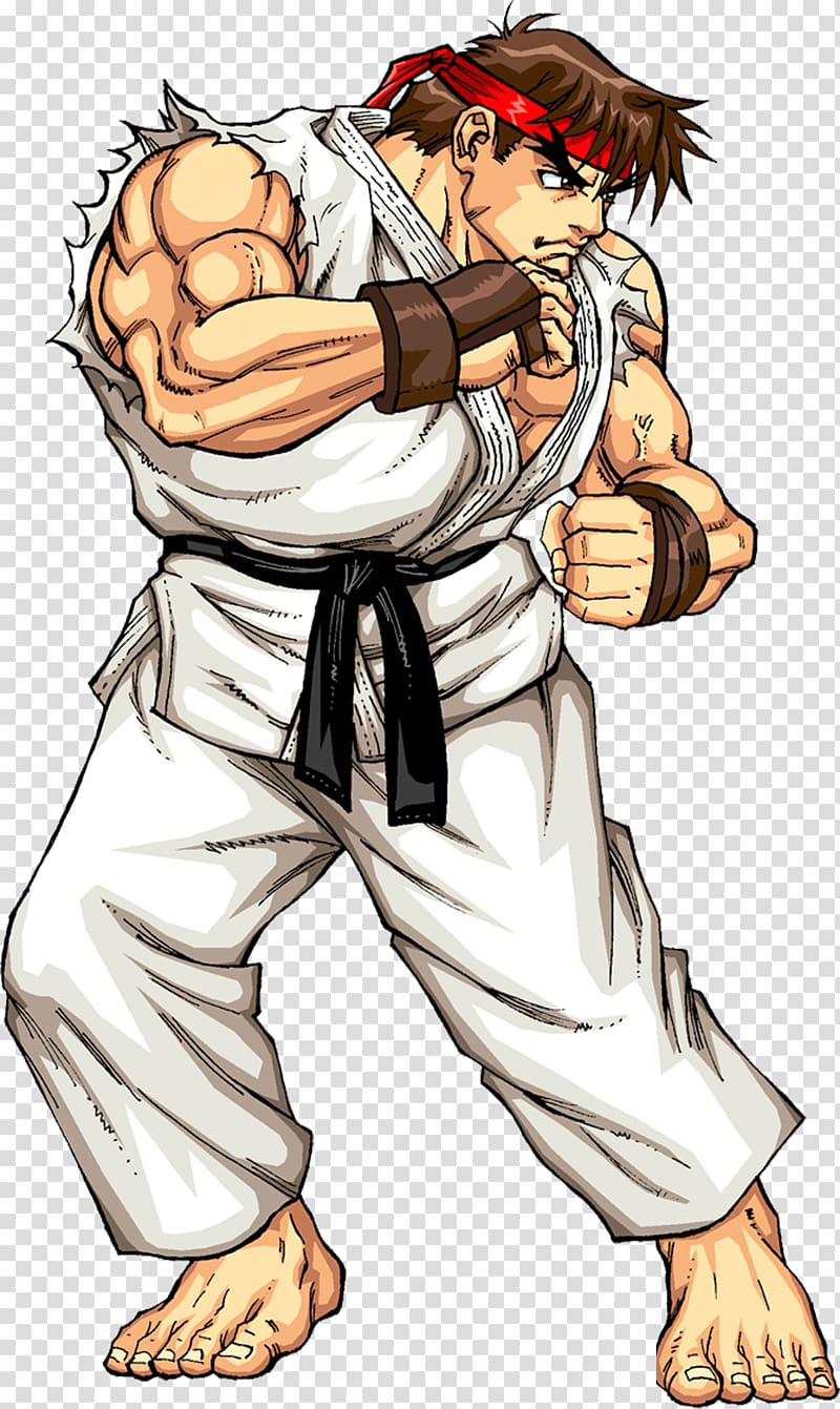 Ryu of Street Fighter illustration, Street Fighter II: The World Warrior Street  Fighter III Street Fighter Alpha Ryu, Street Fighter transparent background  PNG clipart