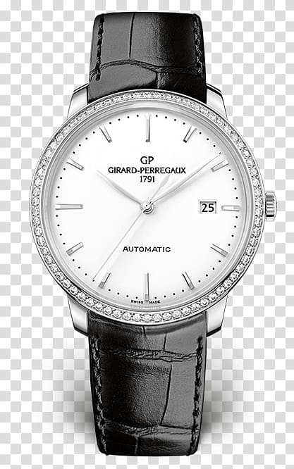 Watch Girard-Perregaux Blancpain Steel Seiko, round bezel transparent background PNG clipart