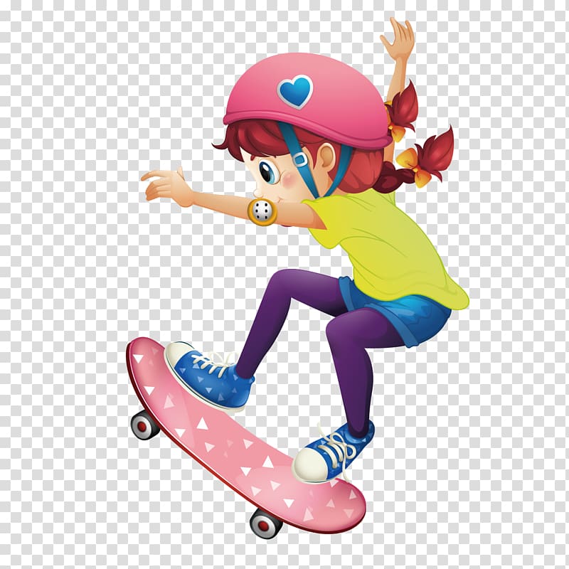 Skateboarding , Skateboard Girl transparent background PNG clipart