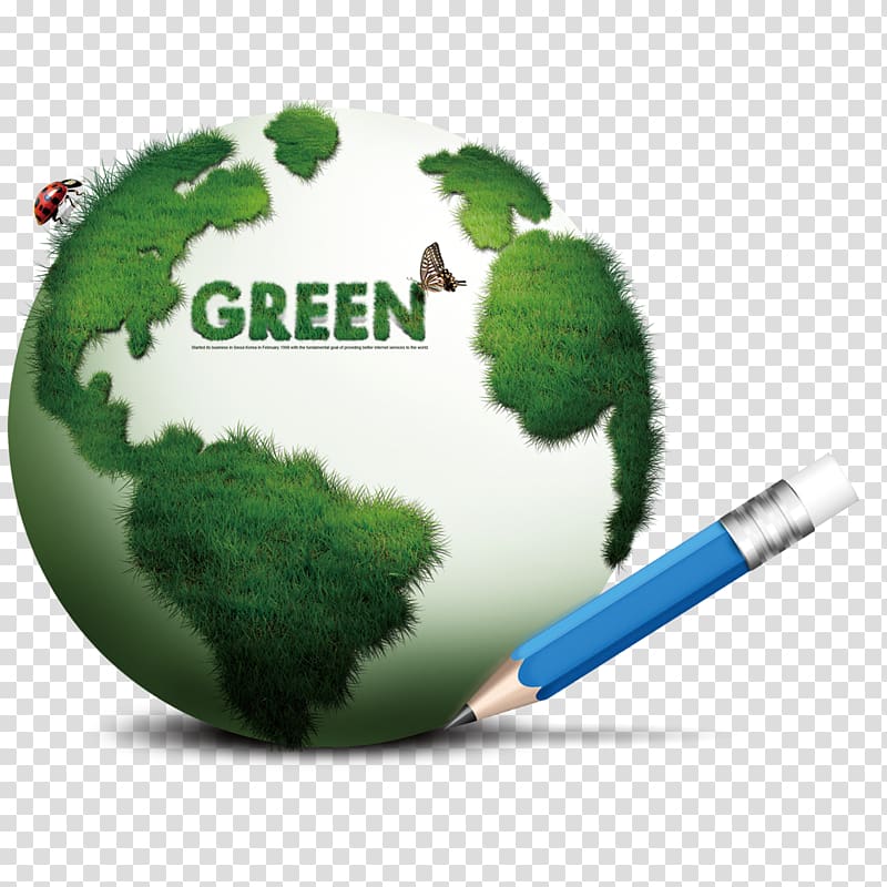 Wide-format printer Material Creativity, Green Earth transparent background PNG clipart