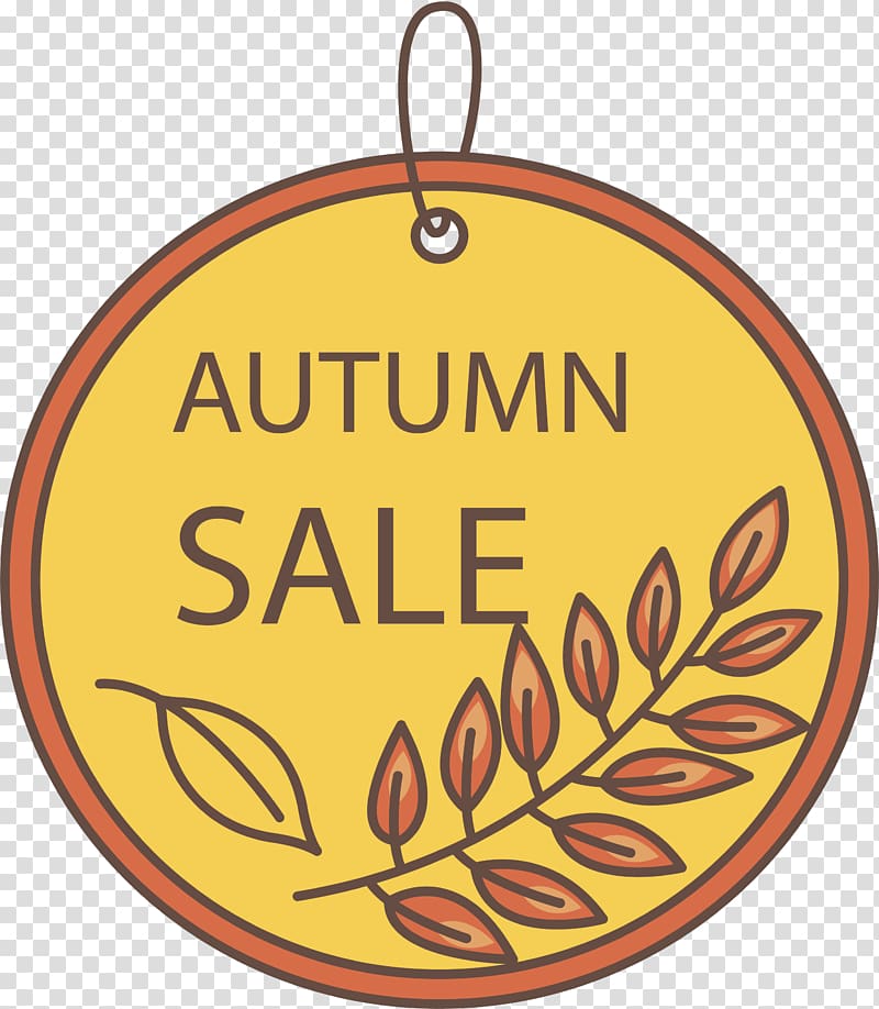 Autumn , Round autumn promotional ornaments transparent background PNG clipart