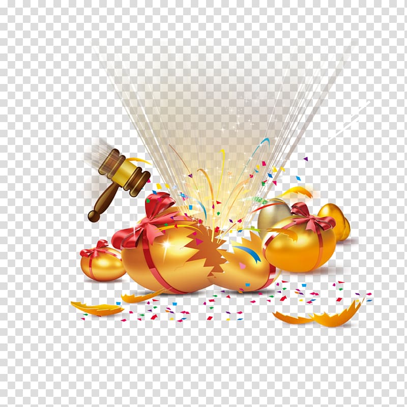 Egg Icon, Lucky hit the golden eggs transparent background PNG clipart