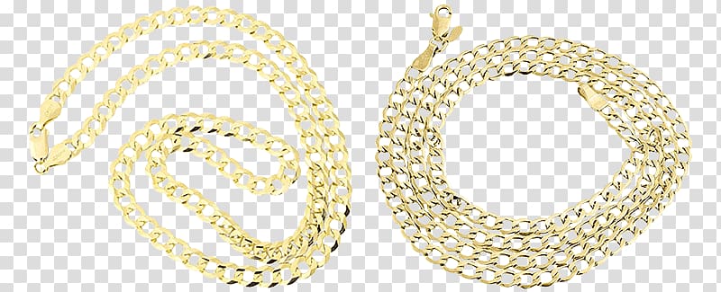 Earring Necklace Chain Colored gold, Cuban Link Gold Chain transparent background PNG clipart