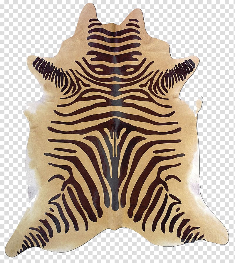 Carpet Cowhide Zebra Animal print Tufting, Tiger skin carpet transparent background PNG clipart