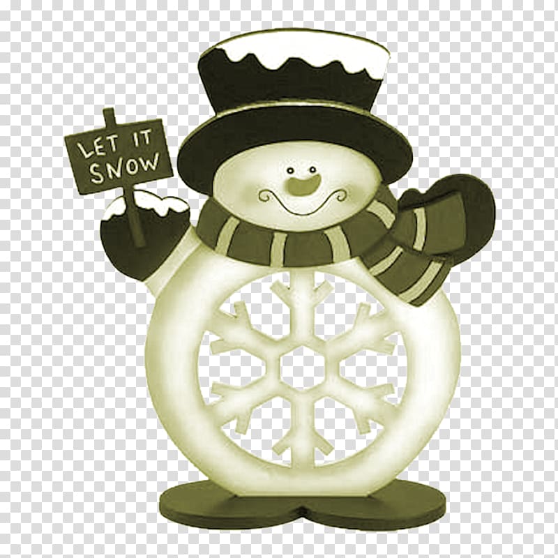 Snowman Christmas , Hand-painted cartoon snowman dress up transparent background PNG clipart