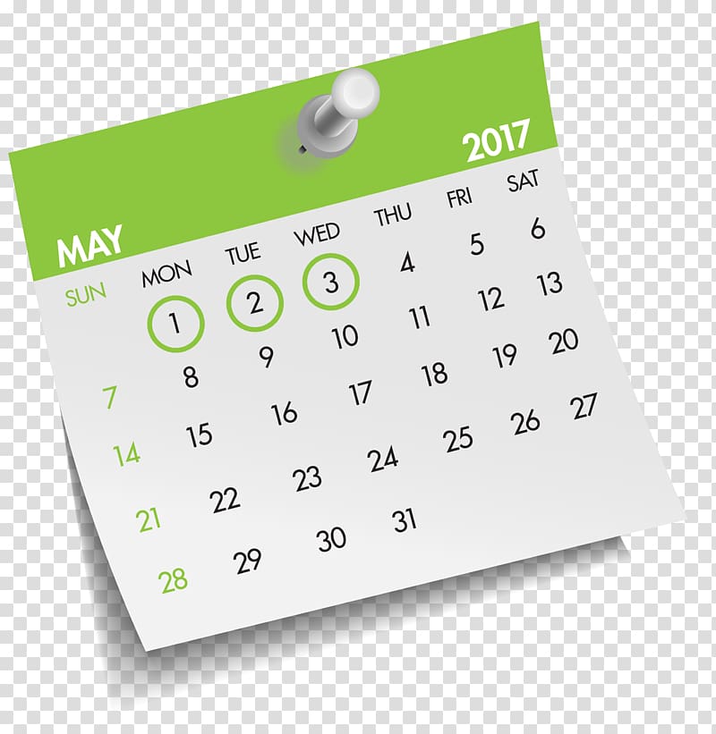 Calendar Brand Font, design transparent background PNG clipart