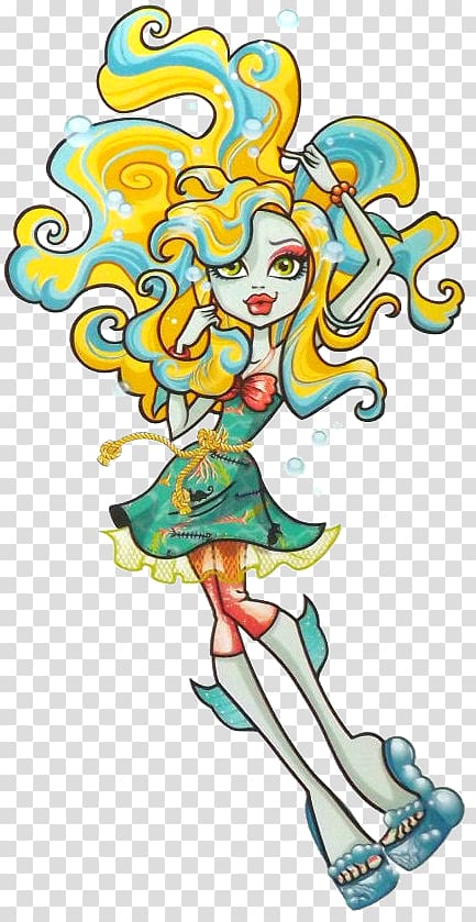 Lagoona Blue Monster High Doll Bratz, doll transparent background PNG clipart