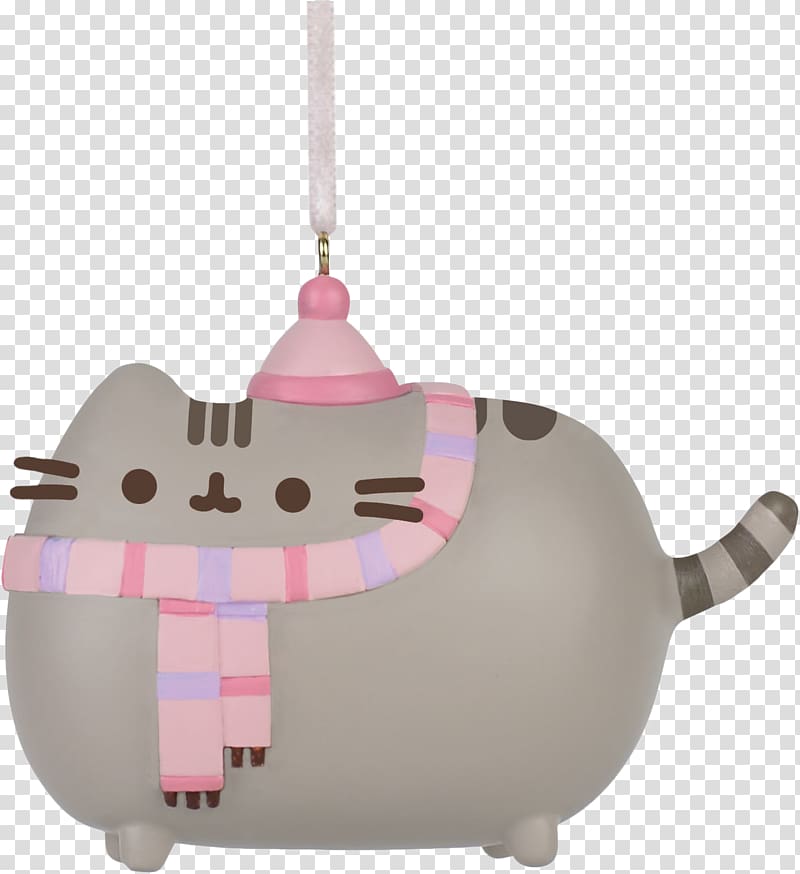 Pusheen Christmas ornament Cat Holiday, daily life transparent background PNG clipart