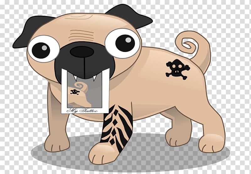 Pug Puppy Chihuahua Bulldog , lucky dog transparent background PNG clipart