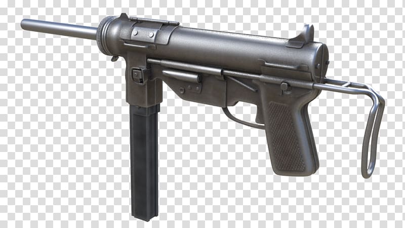 Trigger Firearm Call of Duty: WWII M3 submachine gun Grease gun, weapon transparent background PNG clipart