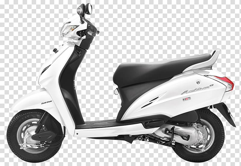 white motor scooter, Scooter Honda Activa Car 3G, Honda Activa Scooter transparent background PNG clipart