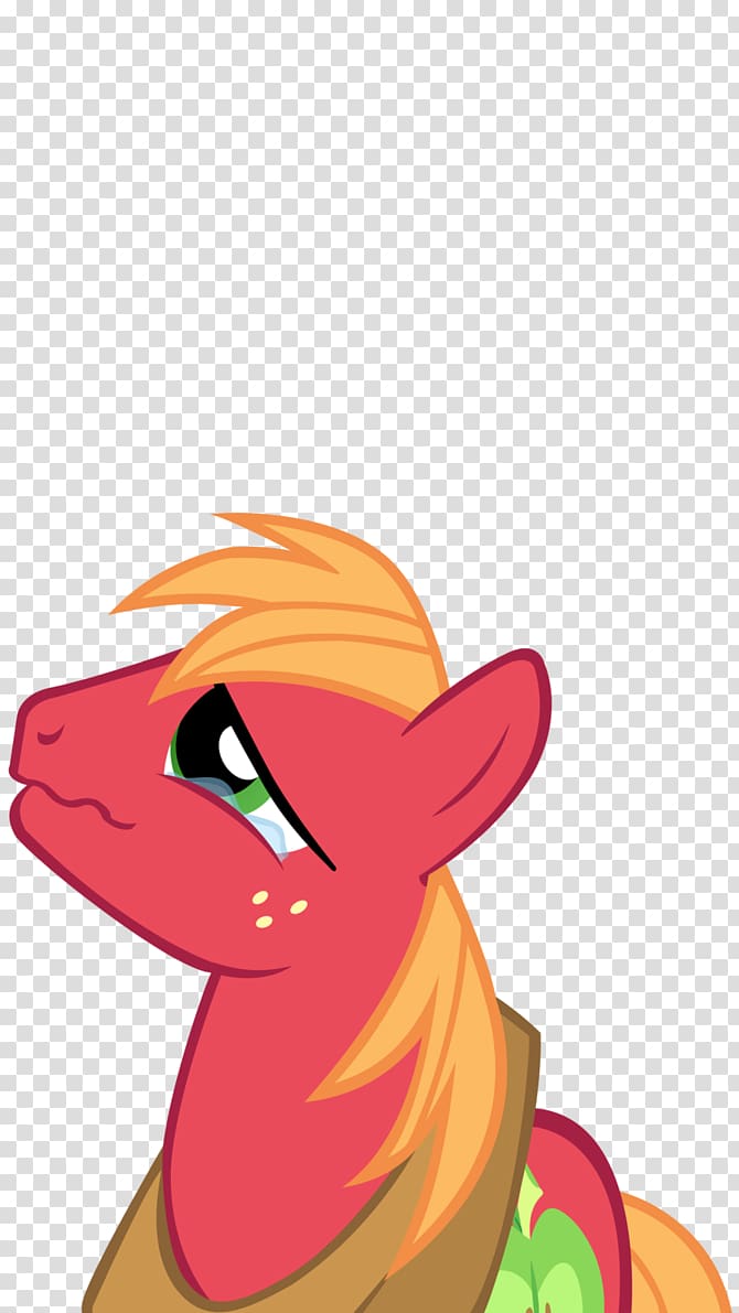 Big McIntosh Applejack Apple Bloom, tearing transparent background PNG clipart