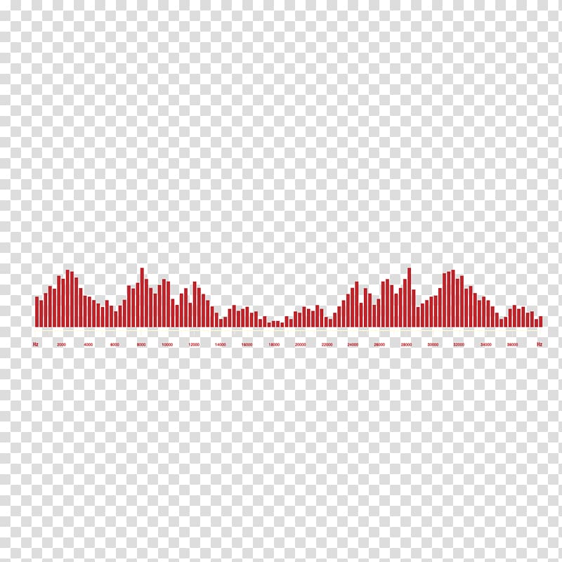 Red Sound Wave, Red dynamic sonic material transparent background PNG clipart