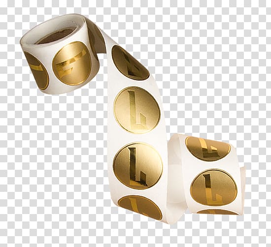Brass Paper Sticker Label Printing, gold foil roll transparent background PNG clipart