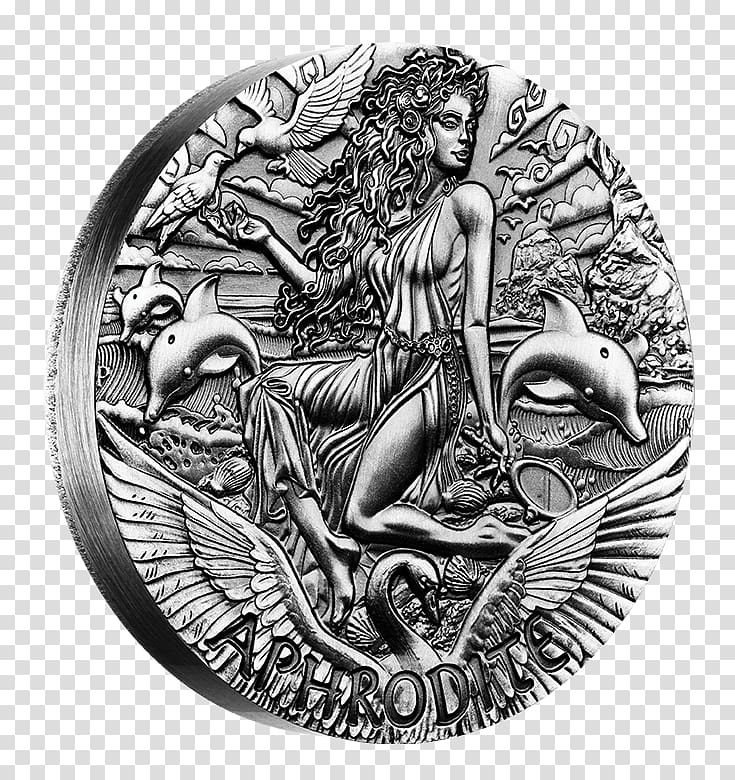 Mount Olympus Perth Mint Coin Goddess Aphrodite, Coin transparent background PNG clipart