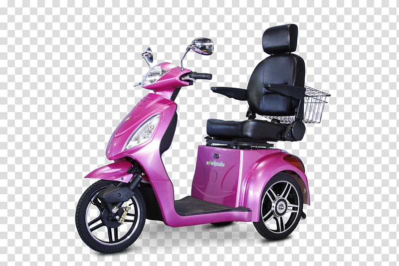 Mobility Scooters Electric vehicle Three-wheeler, scooter transparent background PNG clipart