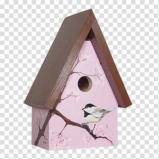 Bird Feeders Nest box European robin House, hand painted transparent background PNG clipart