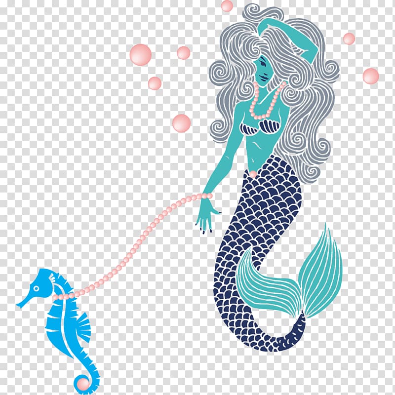 Mermaid, Cultured Freshwater Pearls transparent background PNG clipart