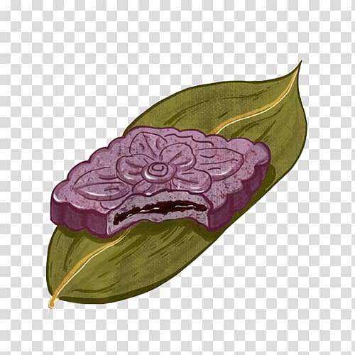 Chinese cuisine Rice cake Food Painting Illustration, purple rice cakes hand painting material transparent background PNG clipart
