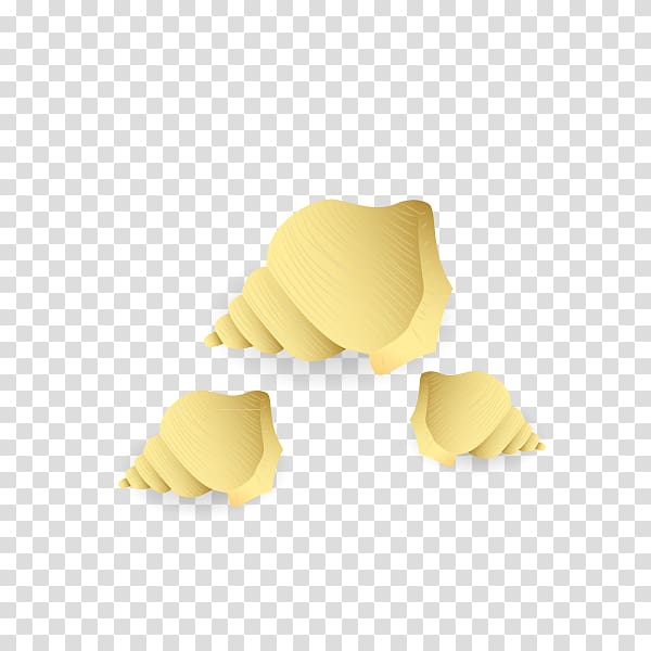 Euclidean Sea snail, yellow conch transparent background PNG clipart