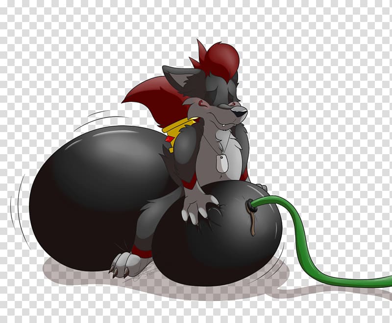 Water Balloons Furry fandom Wolf Body inflation, transparent background PNG clipart