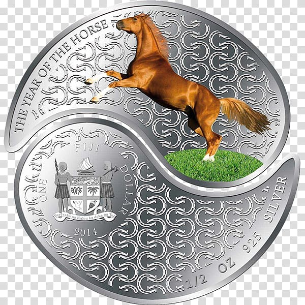 Coin Perth Mint Yin and yang Fijian dollar, Coin transparent background PNG clipart