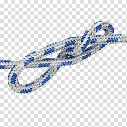 Rope Cobalt blue Chain Bracelet, tie the knot transparent background PNG clipart