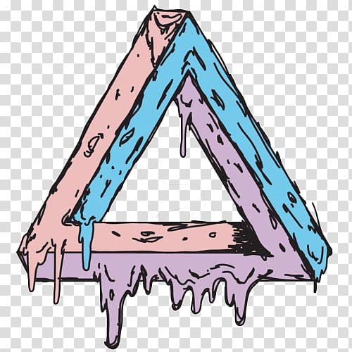 Penrose triangle Drawing , grime art transparent background PNG clipart
