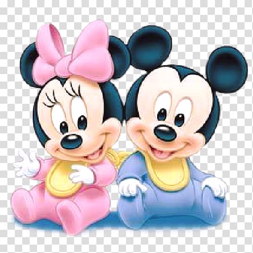 baby Minnie and Mickey Mouse illustration, Minnie Mouse Mickey Mouse Daisy Duck Donald Duck The Walt Disney Company, minnie mouse transparent background PNG clipart