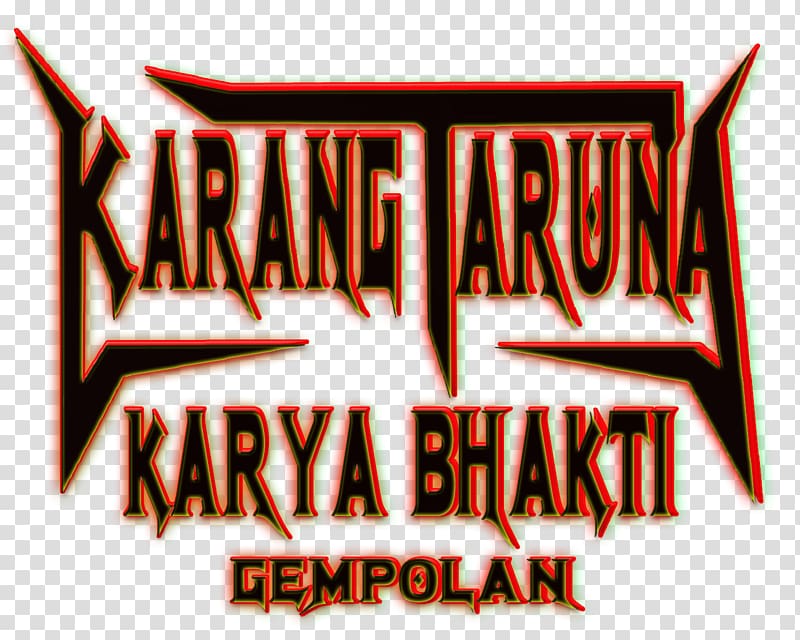 Logo Banner Brand Character, Karang Taruna transparent background PNG clipart