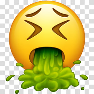 sick emoji green
