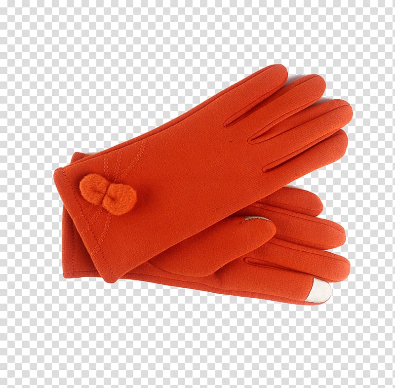 Boxing glove Orange Arm warmer, gloves transparent background PNG clipart