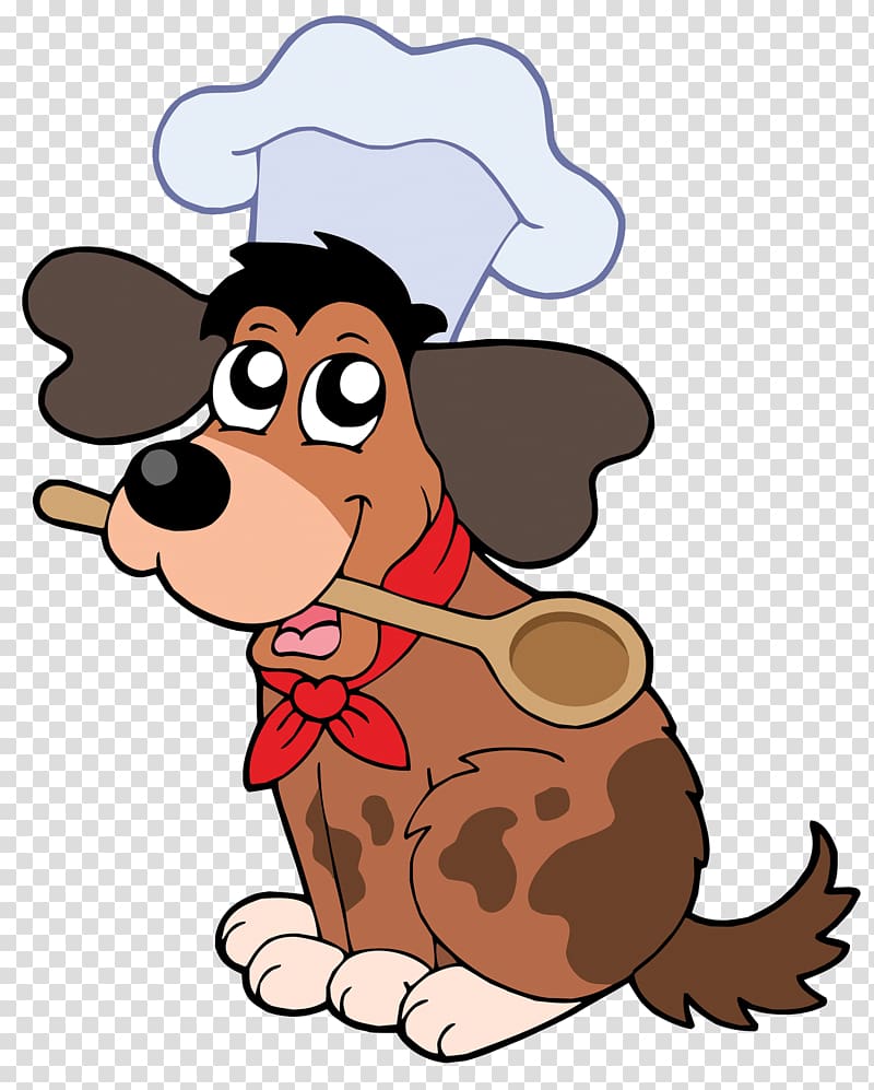 Cooking Chef Cookbook Drawing, cartoon dog transparent background PNG clipart