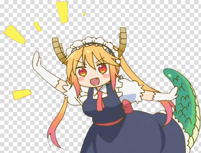 Miss Kobayashi's Dragon Maid Manga Anime 4chan, manga transparent background PNG clipart