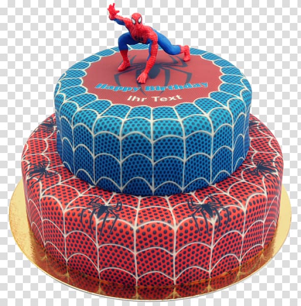 Birthday cake Sachertorte Spider-Man Cake decorating, spider-man transparent background PNG clipart