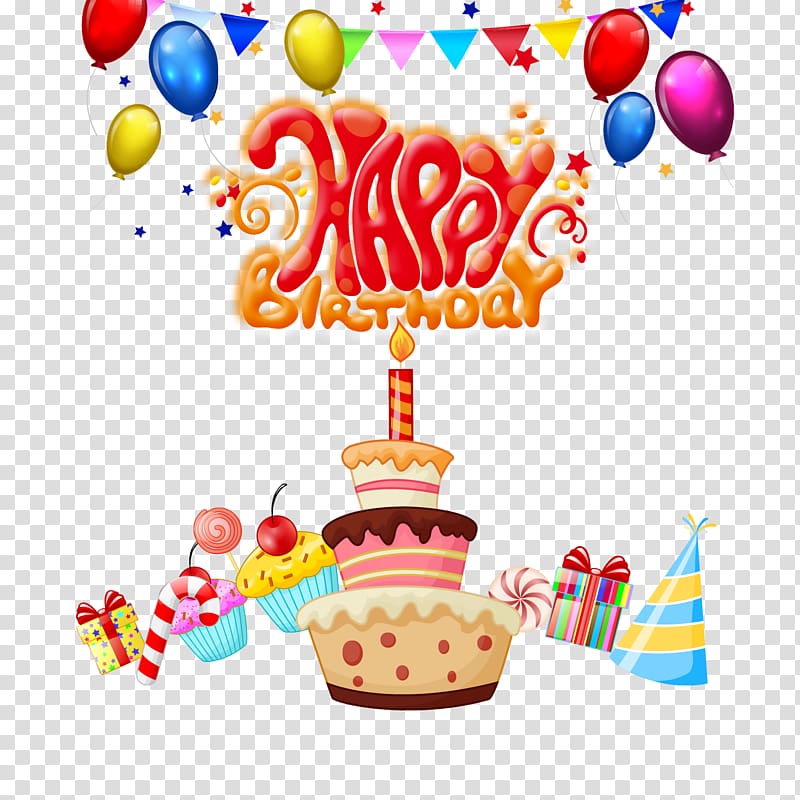 Birthday cake Happy Birthday to You , happy Birthday transparent background PNG clipart