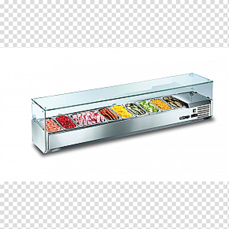 Table Cooler Refrigerator Refrigeration Countertop, pizza ingredients transparent background PNG clipart