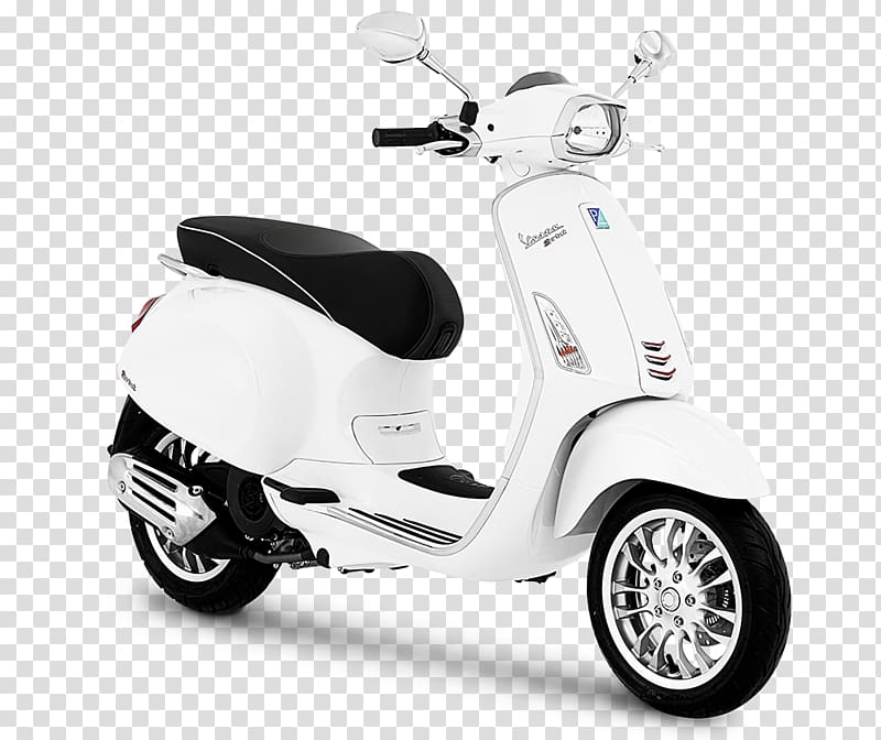 Piaggio Vespa 125 Primavera Suspension Vespa Primavera, white vespa transparent background PNG clipart