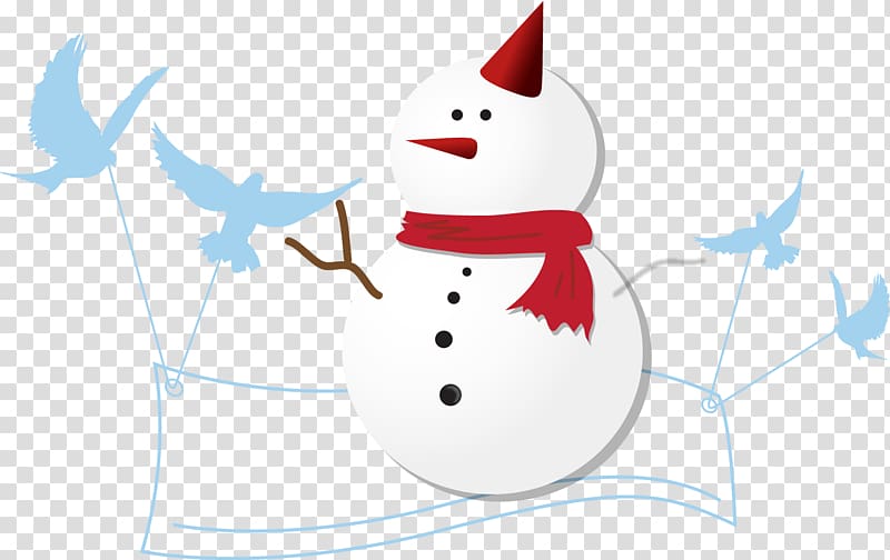 Columbidae Cartoon Snowman, Dove blue cartoon snowman transparent background PNG clipart