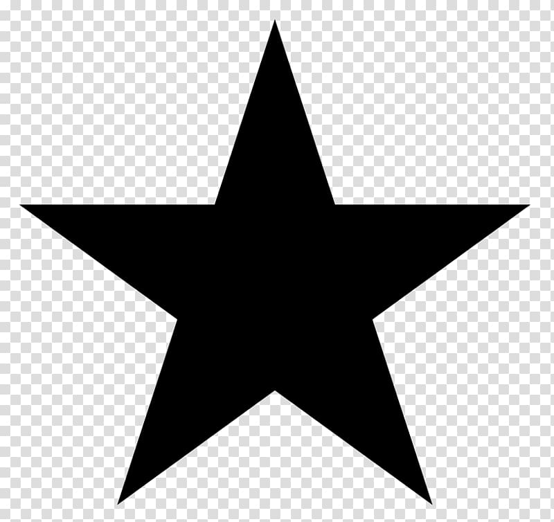 Blackstar , five-shaped star transparent background PNG clipart