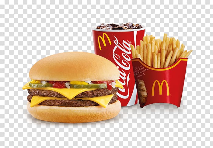 McDonald's Double Cheeseburger Hamburger Fast food McDonald's Big Mac, Double Burger transparent background PNG clipart
