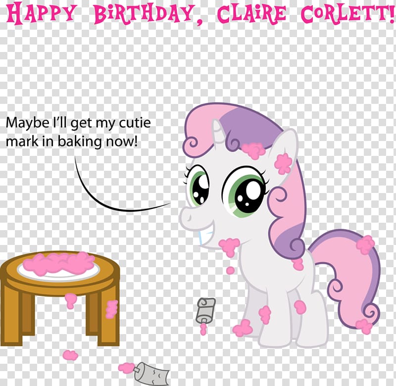 Cat Sweetie Belle Pony Birthday, Cat transparent background PNG clipart